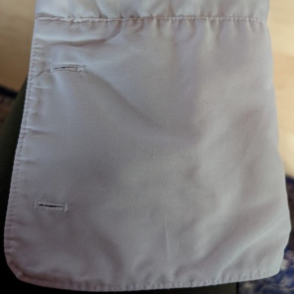 20% OFF Vintage 1970s White French Cuffed Arrow Shirt – Size 15 - Picture 4 of 5